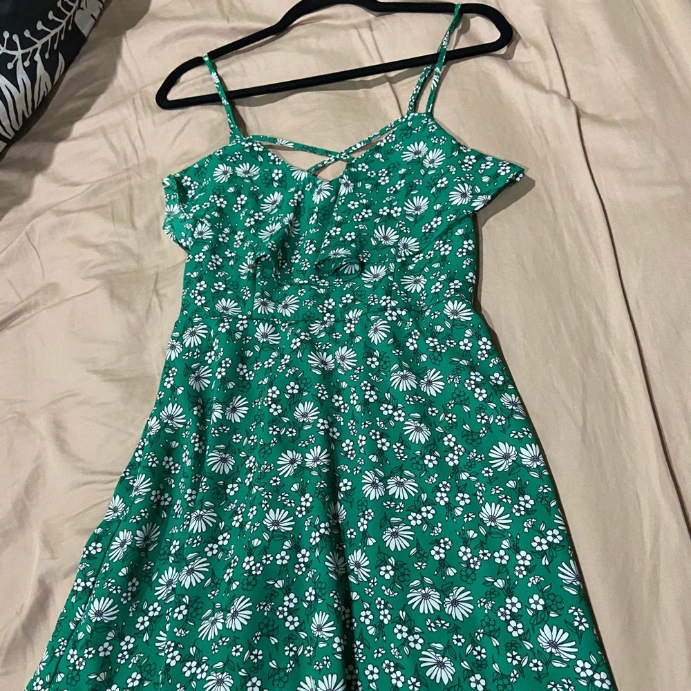 Cute floral green dress from Macy’s
